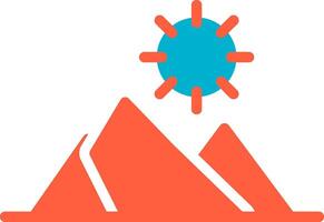 montañas creativo icono diseño vector