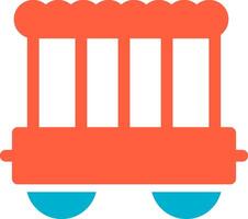 Circus Carriage Creative Icon Design vector