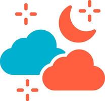 Cloudy Weather Creative Icon Design vector