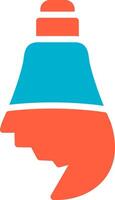 Light Bulb Creative Icon Design vector