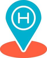 Helipad Creative Icon Design vector
