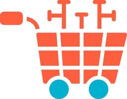 Shopping Cart Creative Icon Design vector