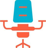 Desk Chair Creative Icon Design vector