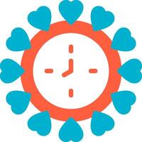 Wall Clock Creative Icon Design vector