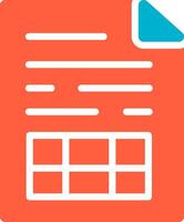 Spreadsheet Creative Icon Design vector