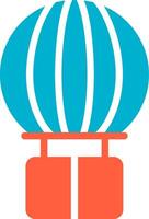 Hot Air Balloon Creative Icon Design vector