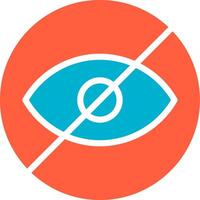 Blindness Creative Icon Design vector