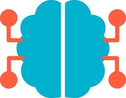 Neurons Circuit Creative Icon Design vector