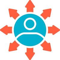 Influence Creative Icon Design vector