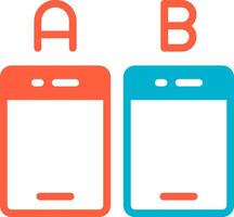 Ab Testing Creative Icon Design vector