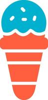 Ice Cream Cone Creative Icon Design vector