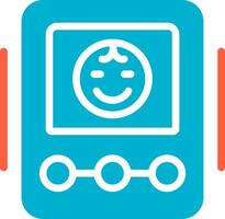 Baby Monitor Creative Icon Design vector