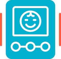 Baby Monitor Creative Icon Design vector