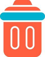 Trash Bin Creative Icon Design vector