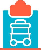 Cart Registration Creative Icon Design vector