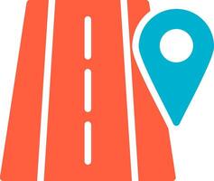 Road Location Creative Icon Design vector