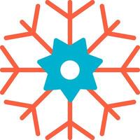 diseño de icono creativo de copo de nieve vector