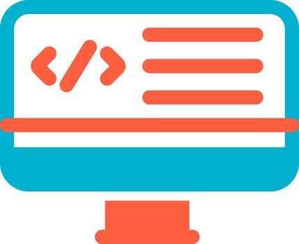 web programación creativo icono diseño vector