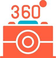 360 Camera Creative Icon Design vector