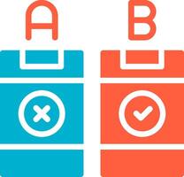 AB Testing Creative Icon Design vector