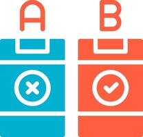 AB Testing Creative Icon Design vector