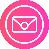 Circle Envelope Creative Icon Design vector