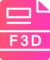 F3D Creative Icon Design vector