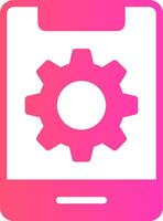 Mobile Setting Creative Icon Design vector