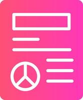 glyph Gradient Design vector