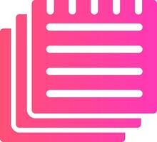 glyph Gradient Design vector
