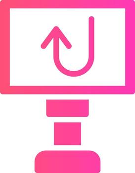 glyph Gradient Design vector