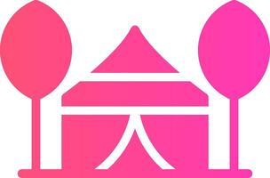 Tent Creative Icon Design vector