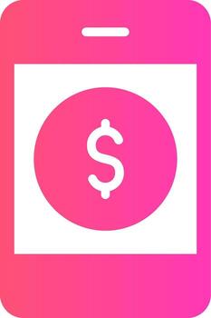 glyph Gradient Design vector