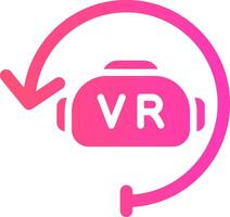 Virtual Reality Creative Icon Design vector