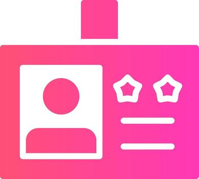 glyph Gradient Design vector