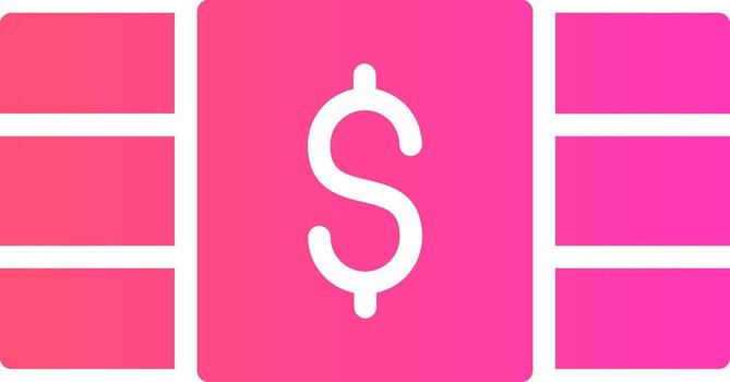 glyph Gradient Design vector
