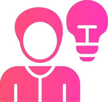Thinking Creative Icon Design vector