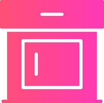 glifo degradado diseño vector