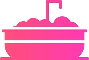 Bathtub Creative Icon Design vector