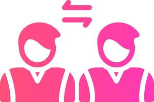 Social Distancing Creative Icon Design vector