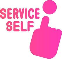 Self Service Creative Icon Design vector