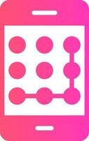 glyph Gradient Design vector