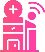 Smart Hospital Creative Icon Design vector