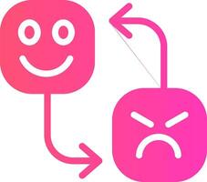 Mood Swing Creative Icon Design vector