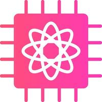Quantum Computer Creative Icon Design vector
