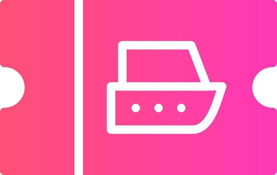 glyph Gradient Design vector