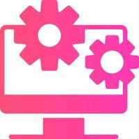 glyph Gradient Design vector