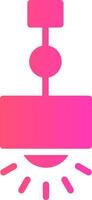 Hanging Lamp Creative Icon Design vector
