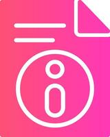 glyph Gradient Design vector