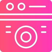 Washing Machine Creative Icon Design vector